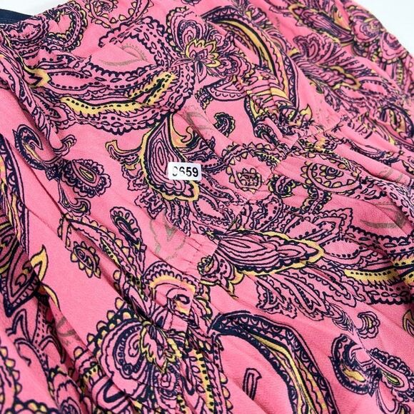 Maurices Midi Dress Womens 1X Multicolor Rayon Sleeveless Paisley High Low New - Picture 13 of 14